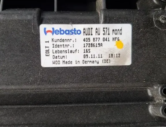 AUDI A6 C6/4F (2004-2011) Sunroof 7P5959591 33441368