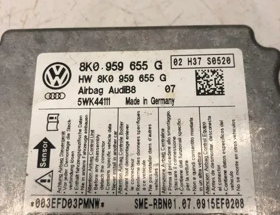AUDI A5 Sportback 8T (2009-2011) SRS Control Unit 8K0959655G,5WK44111 32211233