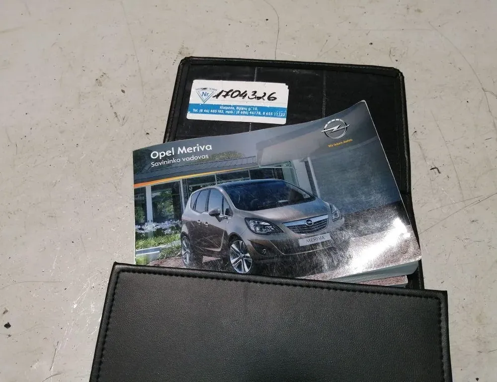 OPEL Meriva 2 generation (2010-2020) Manual Service Book 33908910