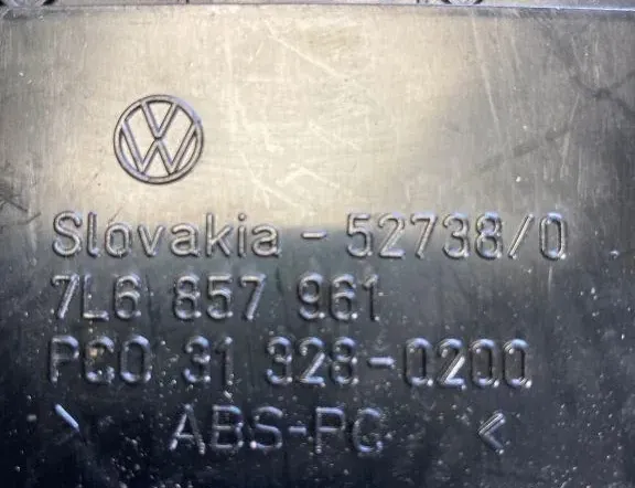 VOLKSWAGEN Touareg 1 generation (2002-2010) Ashtray 7L6857961,527380,313280200 35462509