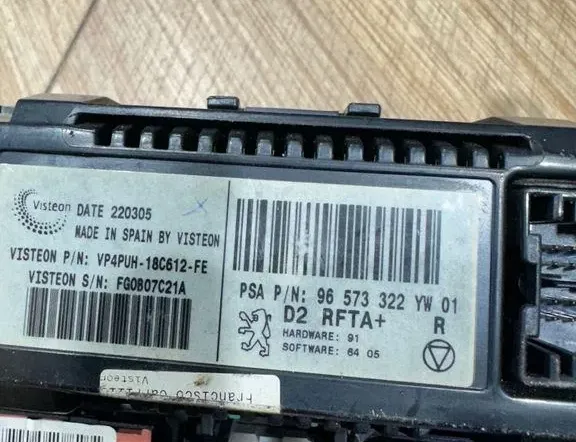 PEUGEOT 407 1 generation (2004-2010) Other Control Units 96573322,VP4PUH18C612FE,FG0B07C21A 34575015