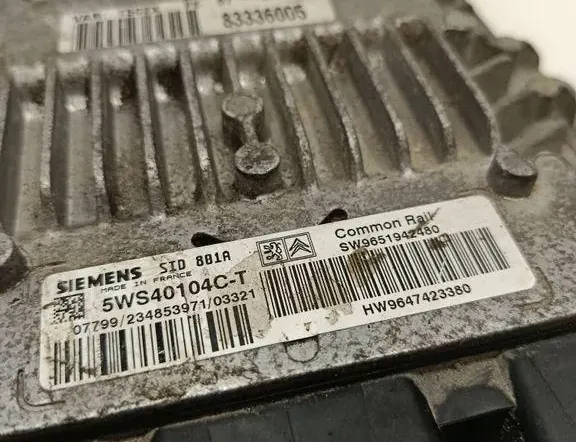 PEUGEOT 307 1 generation (2001-2008) Engine Control Unit ECU 5WS40104CT,83336005,9651942480,9647423380 35420473