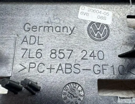 VOLKSWAGEN Touareg 1 generation (2002-2010) Other parts of the interior panel 7L6857240,2060405 35868335