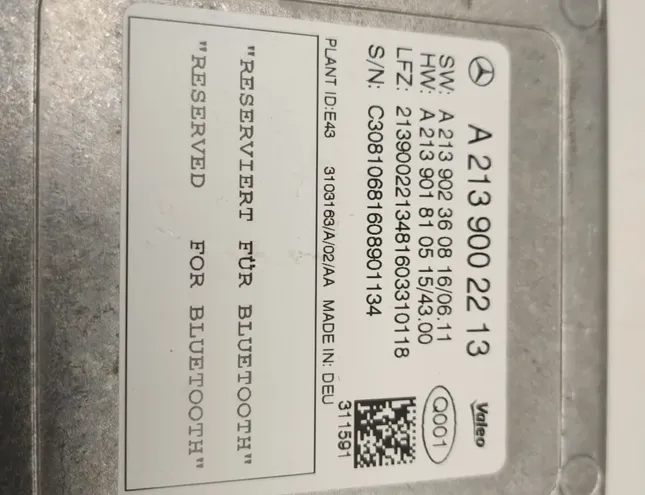 MERCEDES-BENZ E-Class W213/S213/C238/A238 (2016-2024) PDC Parking Distance Control Unit A2139002213 33909269