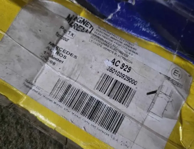 MERCEDES-BENZ ACTROS (1996-2002) Front Left Door Window Regulator 350103929000,A0007200079,ac929 34283941