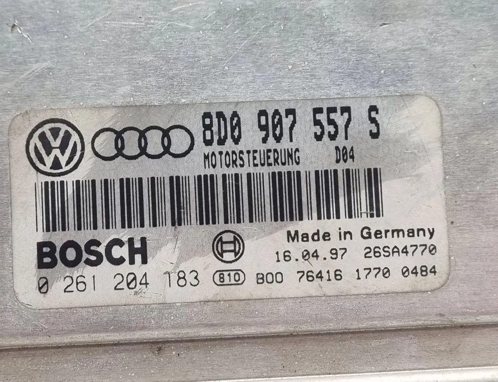 AUDI A4 B7/8E (2004-2008) Engine Control Unit ECU 8D0907557S 31462819
