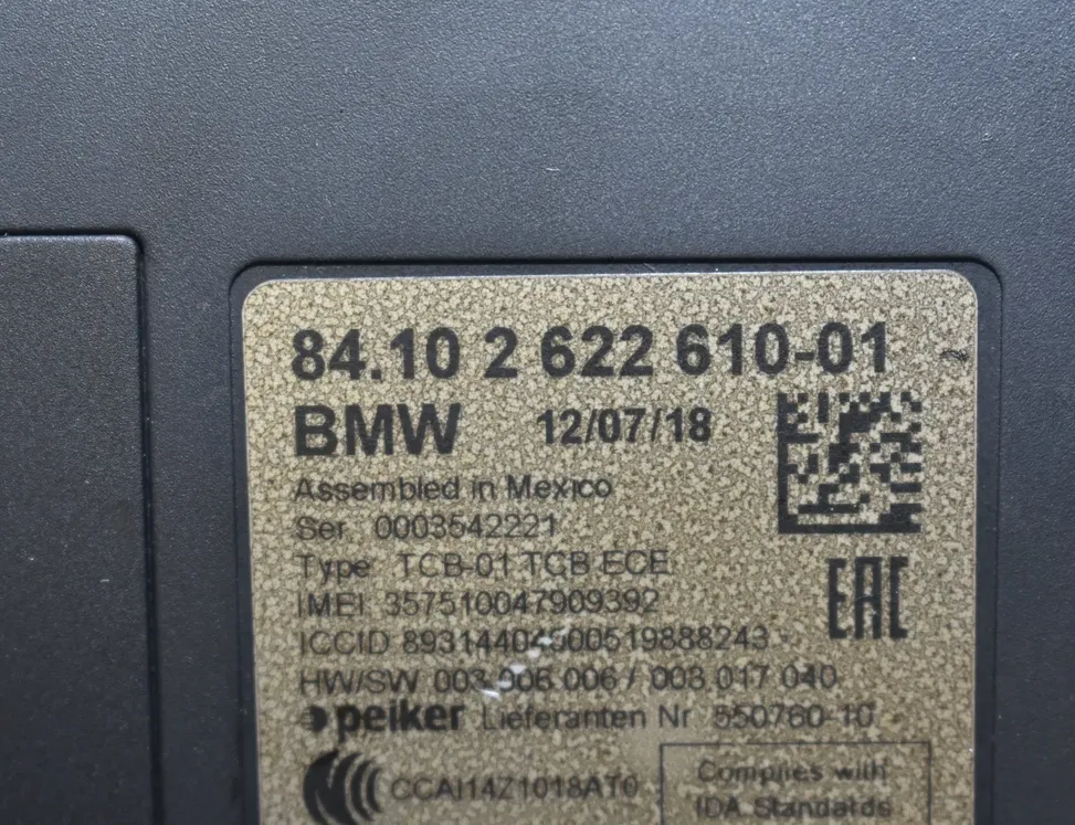 BMW i3 I01 (2013-2024) Bluetooth Control Unit 2622610 11565978