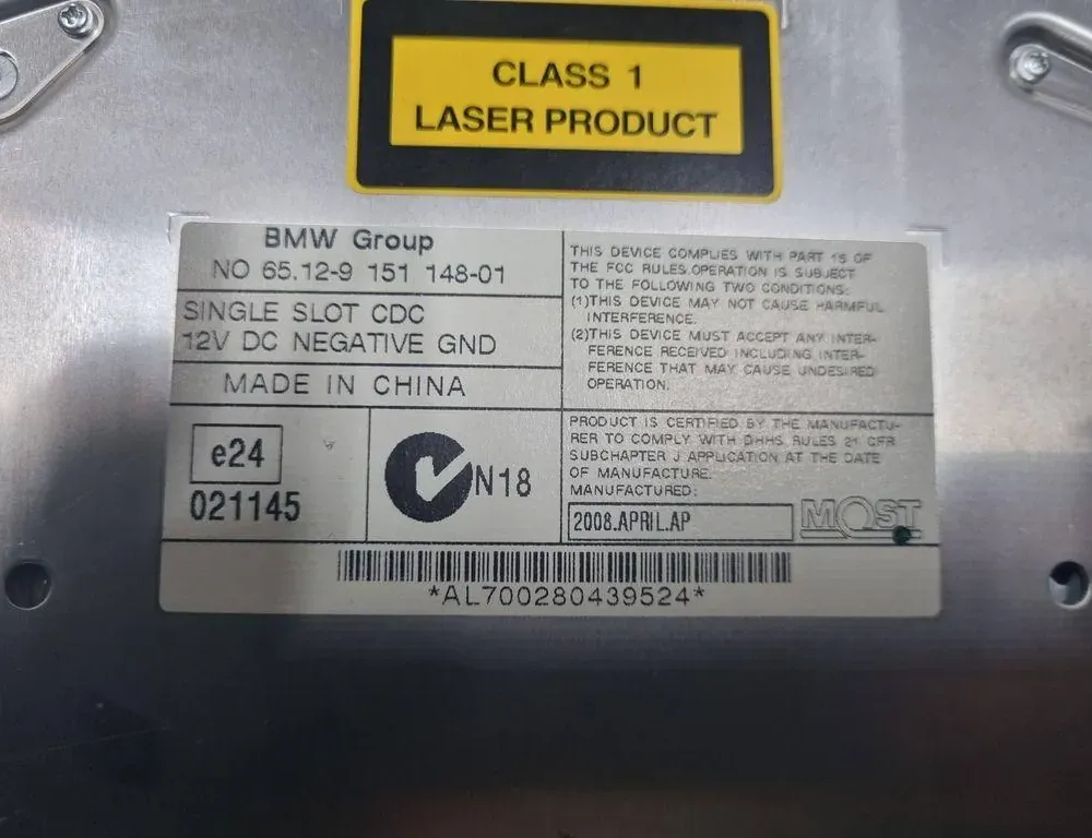 BMW X5 E70 (2006-2013) CD Changer 9151148,AL700280439524,021145 34033810