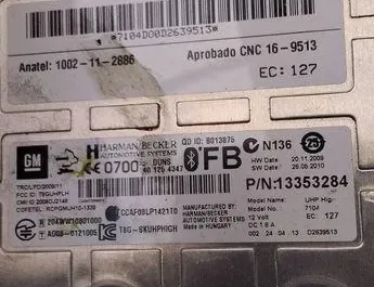 OPEL Astra J (2009-2020) Bluetooth Control Unit 1002112886 34476375