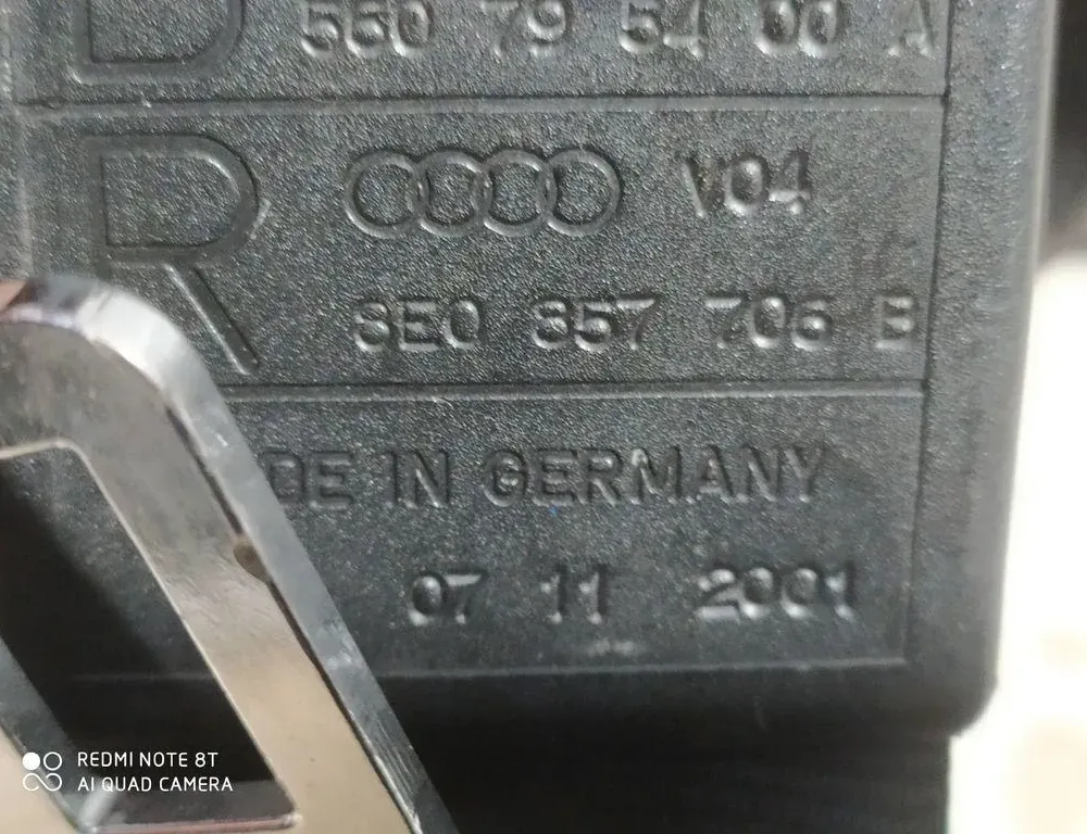AUDI A4 B6/8E (2000-2005) Ремень безопасности передний левый 8E0857706B,07112001 34881403