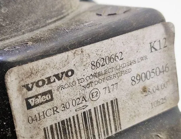 VOLVO S80 1 generation (1998-2006) Front Left Headlight 8620662,89005046 34584240