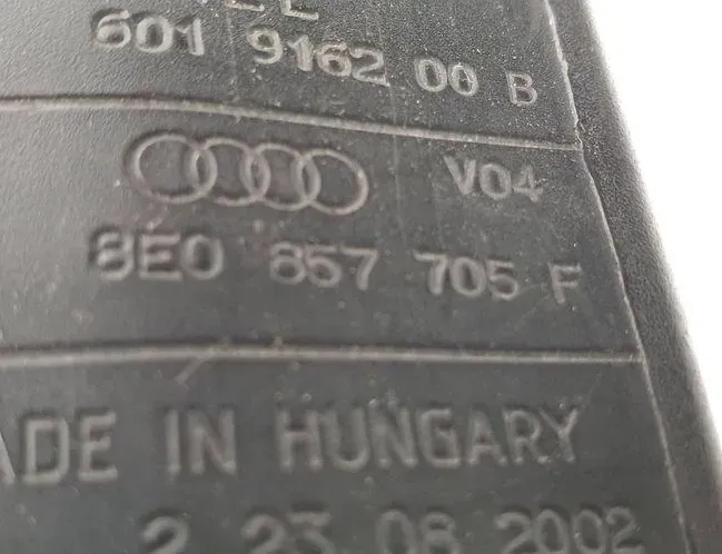 AUDI A4 B6/8E (2000-2005) Ремень безопасности передний левый 8E0857705F,601916200B 35729559