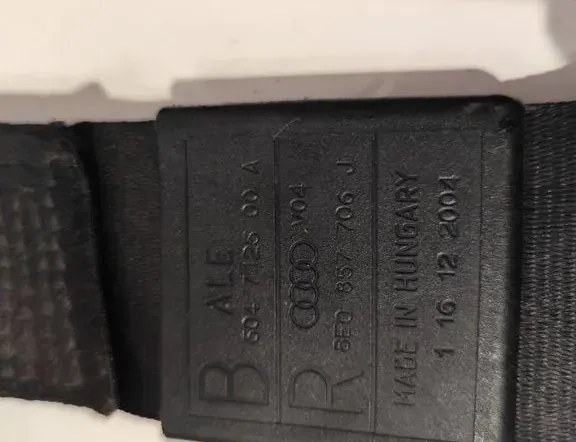 AUDI A4 B7/8E (2004-2008) Front Left Seatbelt 604712500A,8E0857706J,116122004 35891101