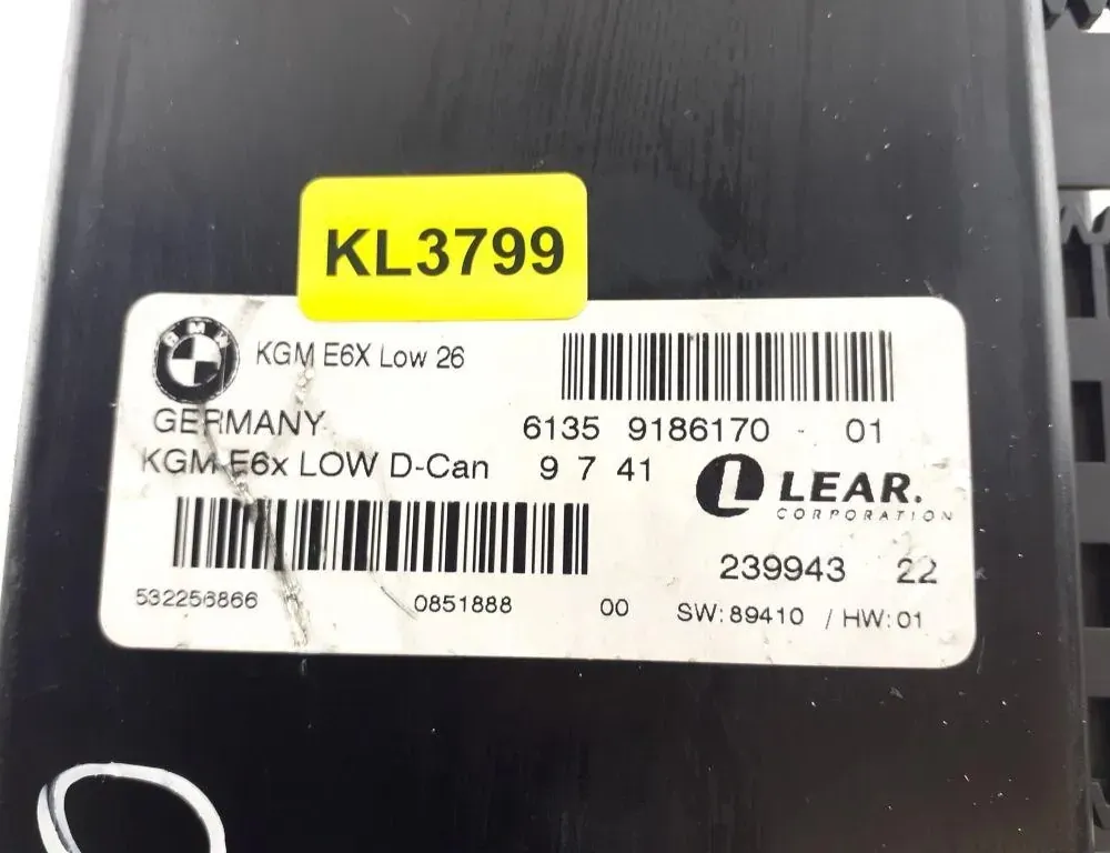 BMW 5 Series E60/E61 (2003-2010) Other Control Units KL3799,9186170 35123373