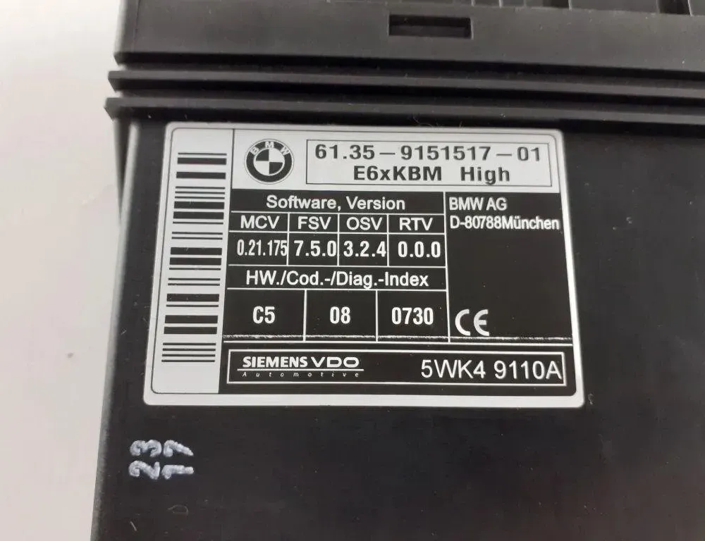 BMW 5 Series E60/E61 (2003-2010) Comfort Control Unit 9151517,61359151517 31911496