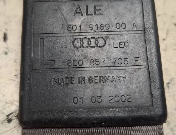 AUDI A4 B6/8E (2000-2005) Front Left Seatbelt 8E0857705F,601916900A,01032002 34189930