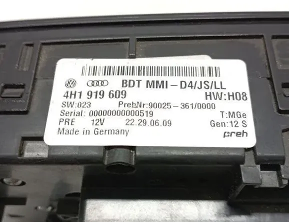 AUDI A8 D4/4H (2010-2018) Другие блоки управления 4H1919609 31597568