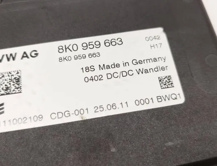 AUDI A4 B8/8K (2011-2016) Inverter 8K0959663 33505910