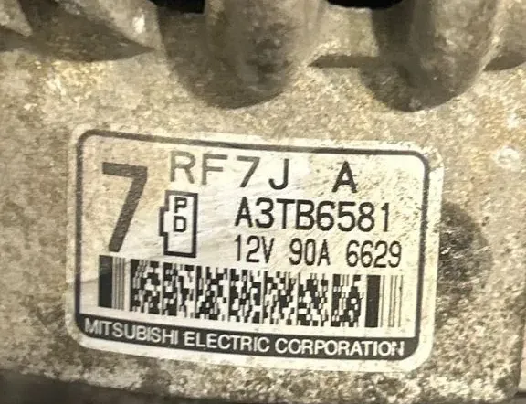 MAZDA 5 1 generation (2005-2010) Alternator A003TB6581,A3TB6581,12V90A6629,RF7LA 35315149