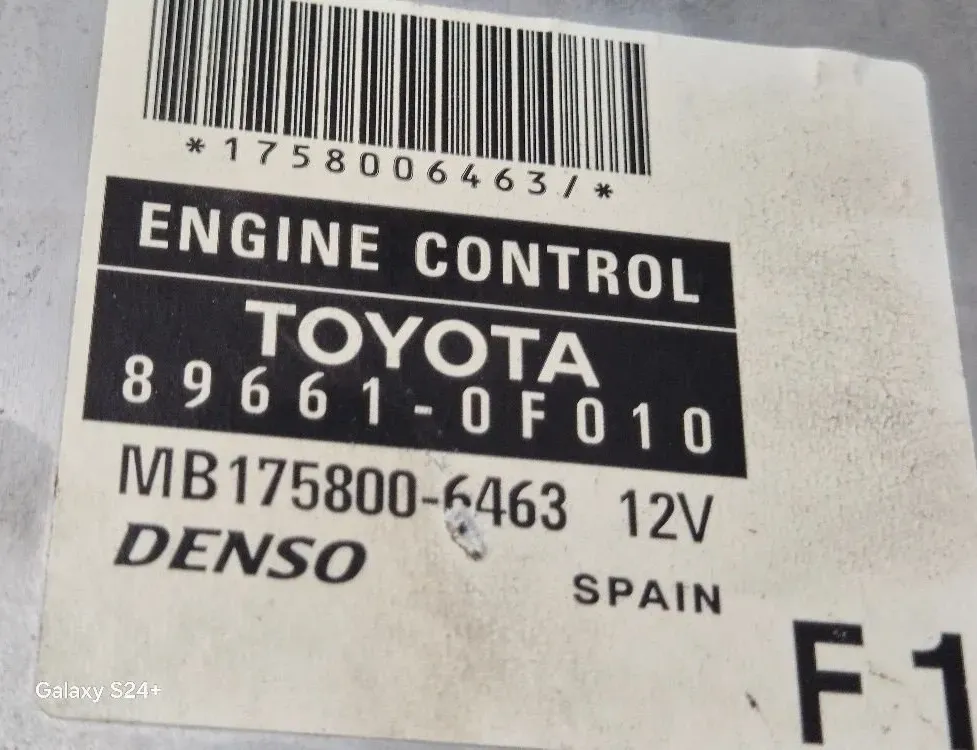 TOYOTA Corolla Verso 1 generation (2001-2009) Engine Control Unit ECU MB1758006463,896610F010 31609962