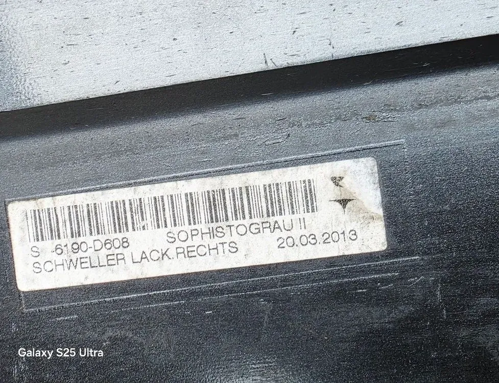 BMW 7 Series F01/F02 (2008-2015) Right Side Plastic Sideskirt Cover 7183900,51777183900 33494896