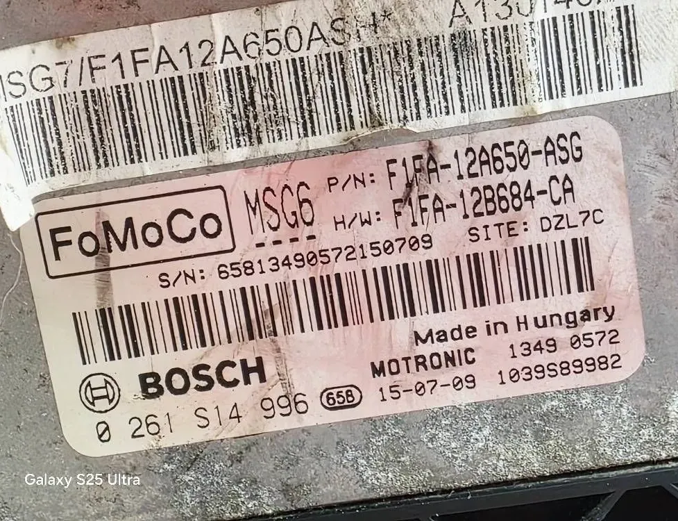 FORD Focus 3 generation (2011-2020) Engine Control Unit ECU 0261S14996,F1FA12A650ASG,FAFA12B684CA 35663300