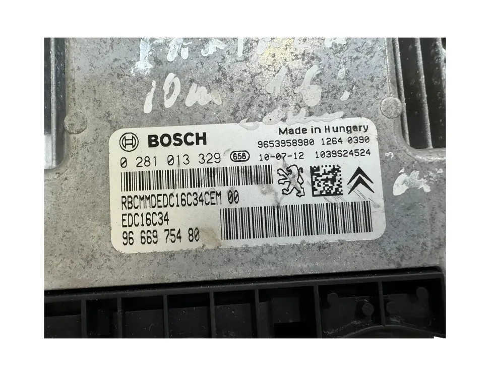 PEUGEOT Partner 2 generation (2008-2023) Engine Control Unit ECU 9666975480,0281013329 29950136