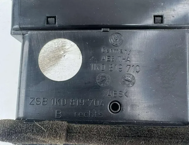 VOLKSWAGEN Golf 5 generation (2003-2009) Dashboard Air Vents 1K0819710 31975819