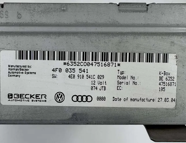 AUDI A6 C6/4F (2004-2011) Music Player With GPS 4F0035541 33372341