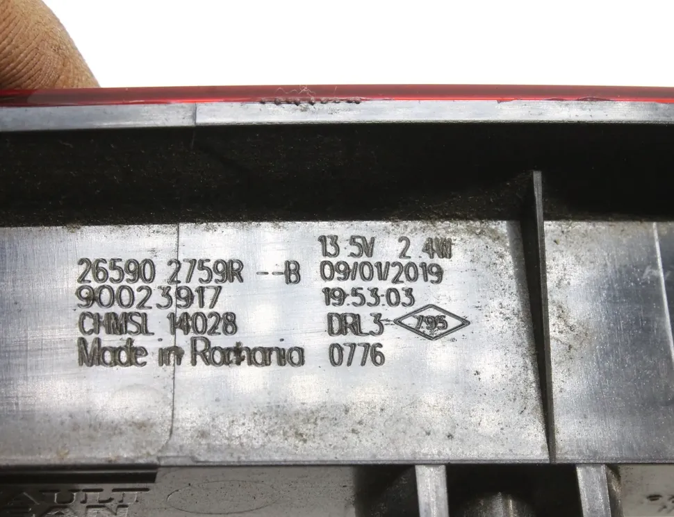 RENAULT Captur 2 generation (2019-2023) Rear cover light 265902759R 14942000