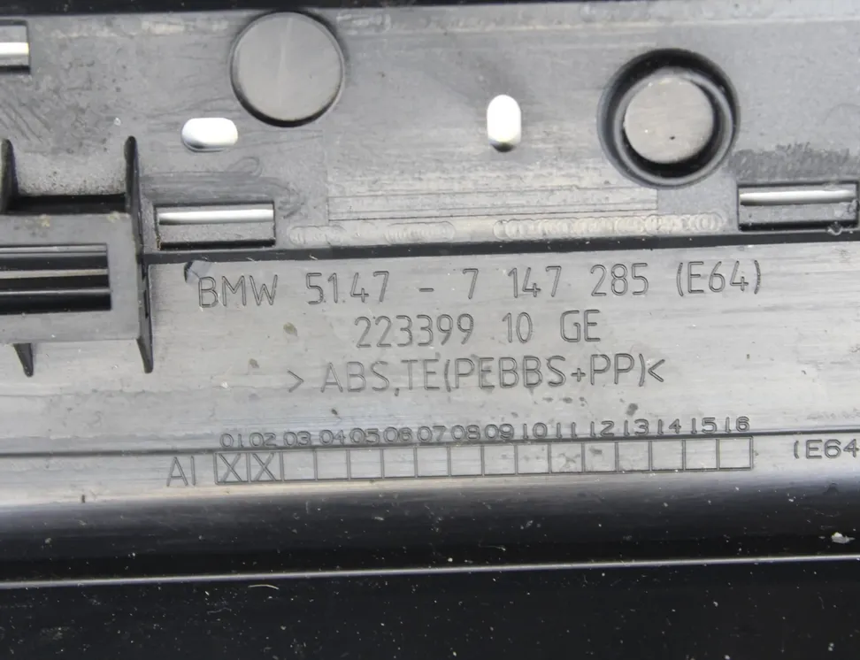 BMW 6 Series E63/E64 (2003-2010) Front Left Sill Trim 7147285 34360498