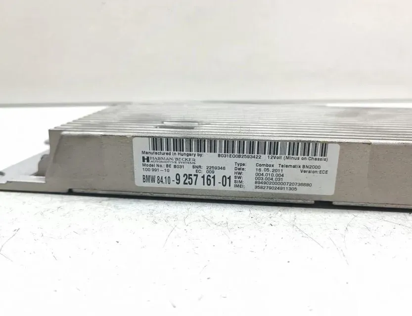 BMW X5 E70 (2006-2013) Bluetooth Control Unit 9257161 33654087