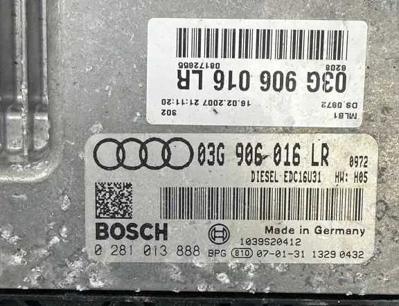 AUDI A4 B7/8E (2004-2008) Engine Control Unit ECU 0281013888,03G906016LR 35549040