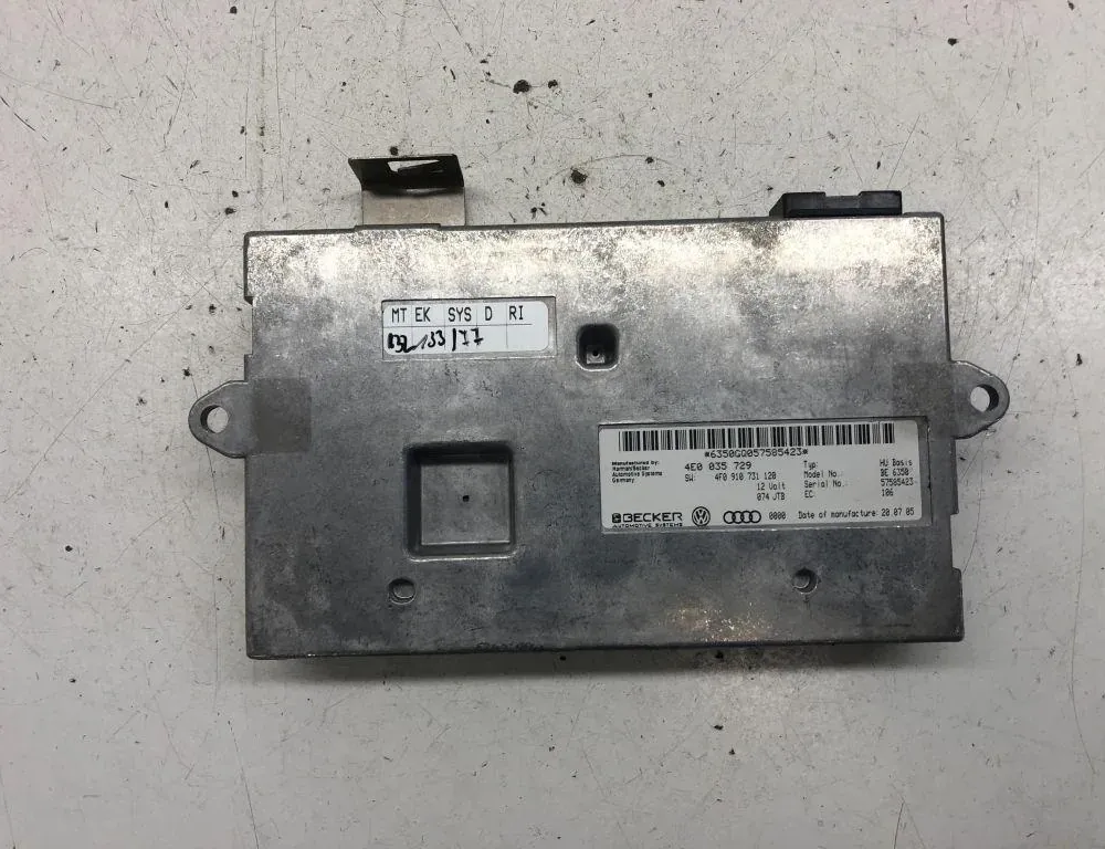 AUDI A6 C6/4F (2004-2011) Navigation Control Unit 4E0035729 33814750