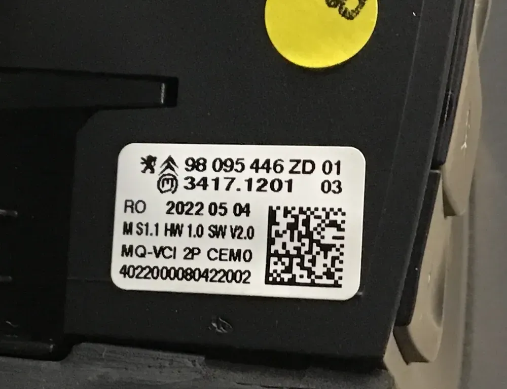 PEUGEOT Expert 3 generation (2017-2023) Steering Wheel 98095446ZD 34532385