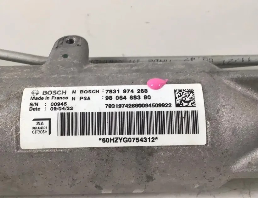PEUGEOT Expert 3 generation (2017-2023) Steering Rack 9806468380 34532456