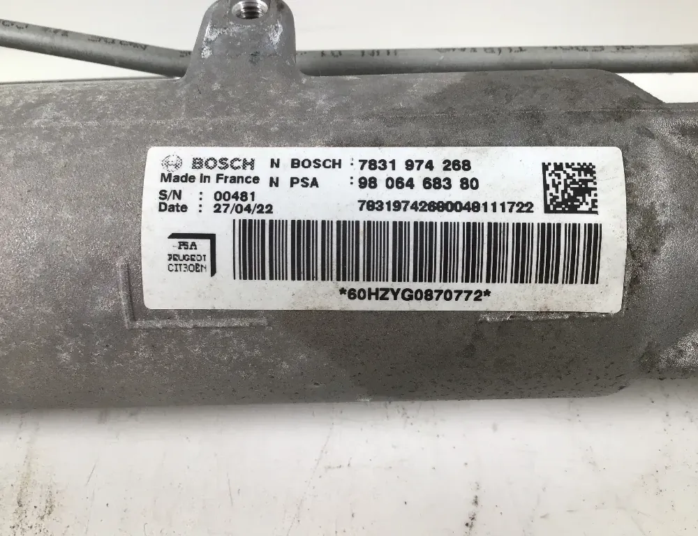 PEUGEOT Expert 3 generation (2017-2023) Steering Rack 9806468380 34532431