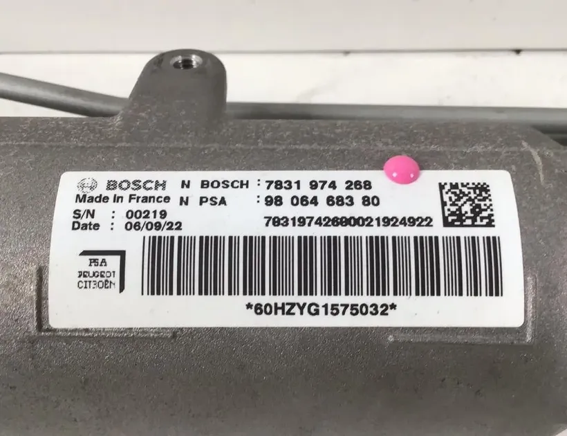 PEUGEOT Expert 3 generation (2017-2023) Steering Rack 9806468380 34532303