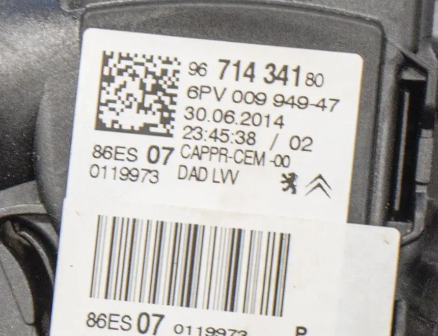 PEUGEOT 208 Peugeot 208 (2012-2015) Throttle Pedal 9671434180,6PV009949 10601929
