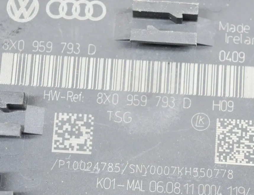 AUDI A1 8X (2010-2020) Front Left Door Control Unit P10024785,8X0959793D 12874586