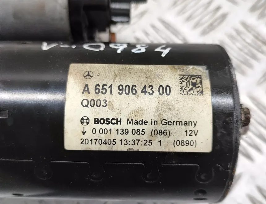MERCEDES-BENZ C-Class W205/S205/C205 (2014-2023) Стартер A6519064300 30335423