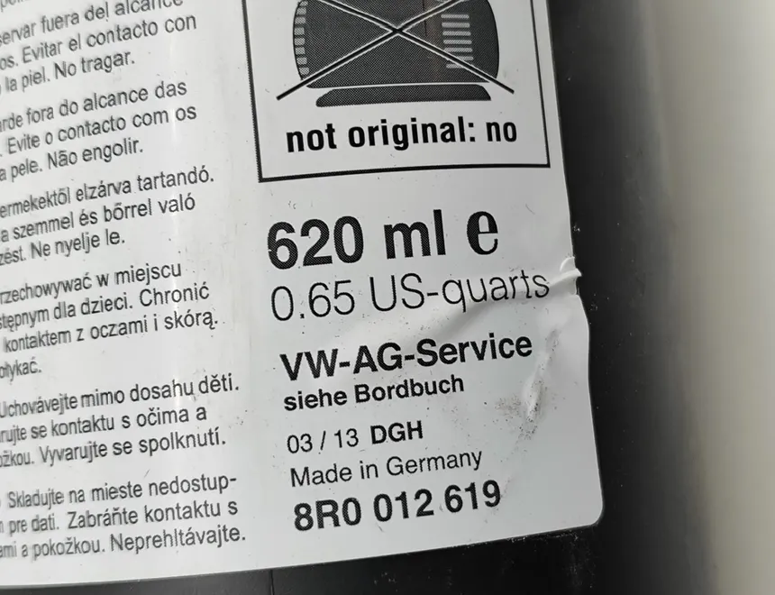 AUDI RS 6 C7 (2013-2020) Tire Repair Glue 8R0012619 30386496