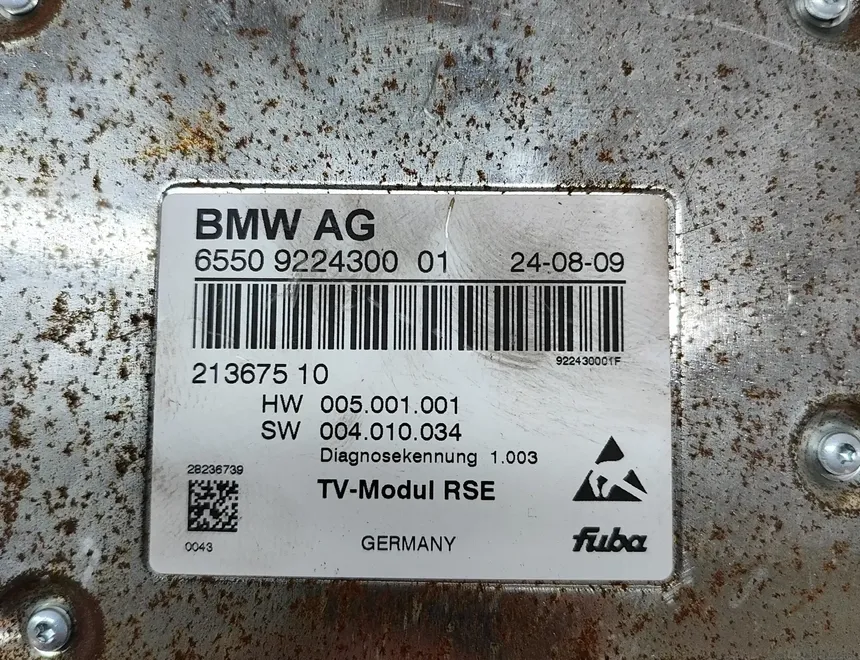 BMW X6 M E71/E72 (2009-2014) Video control module 9224300 31318897