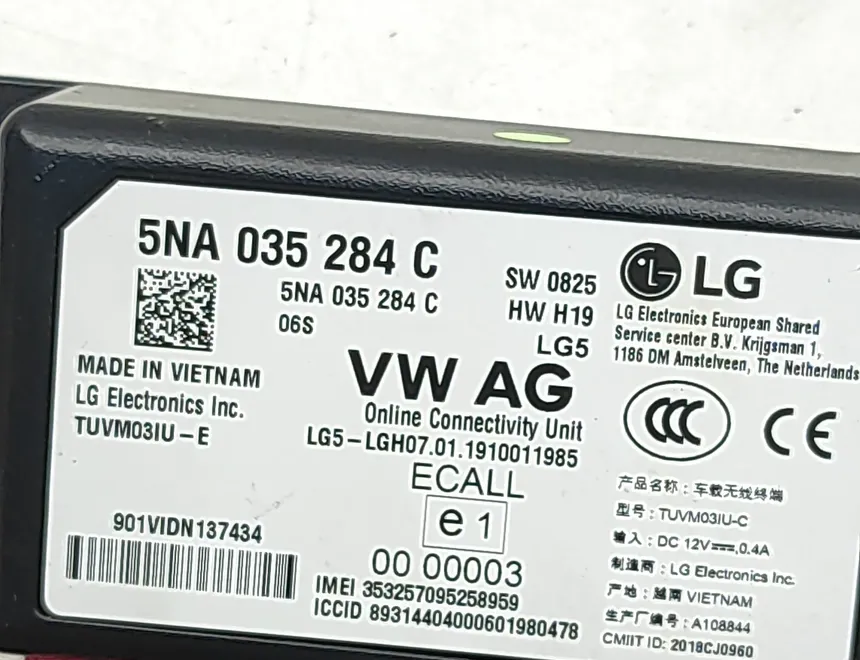 VOLKSWAGEN T-Roc 1 generation (2017-2024) Bluetooth Control Unit 5NA035284C 35105793