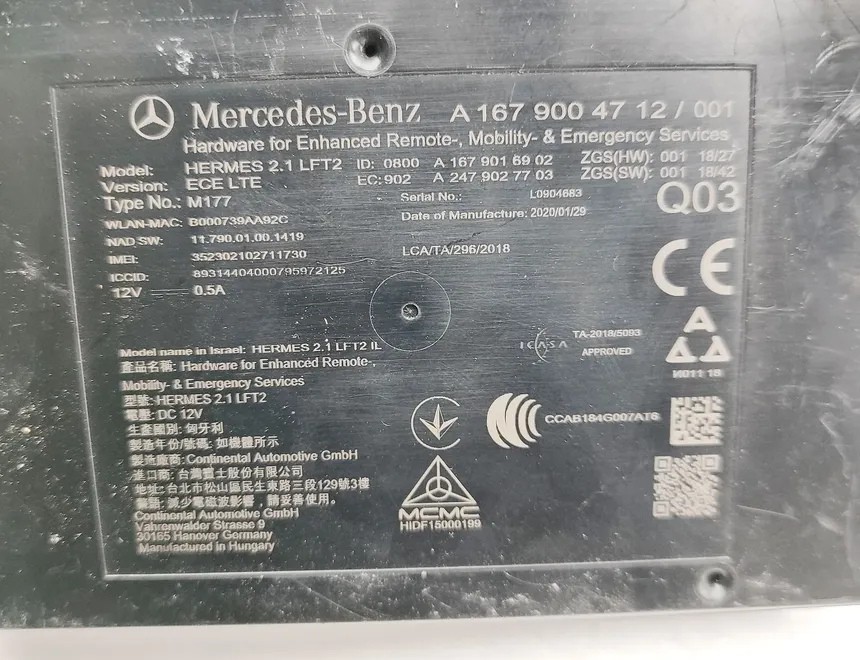 MERCEDES-BENZ CLS-Class C257 (2017-2024) Bluetooth Control Unit A1679004712,A1679016902,A2479027703 33929246