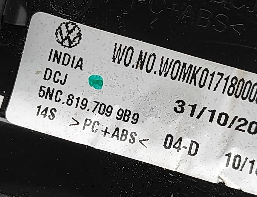 VOLKSWAGEN Tiguan 2 generation (2016-2024) Вентиляционные отверстия в приборной панели 5NC819709 34848339