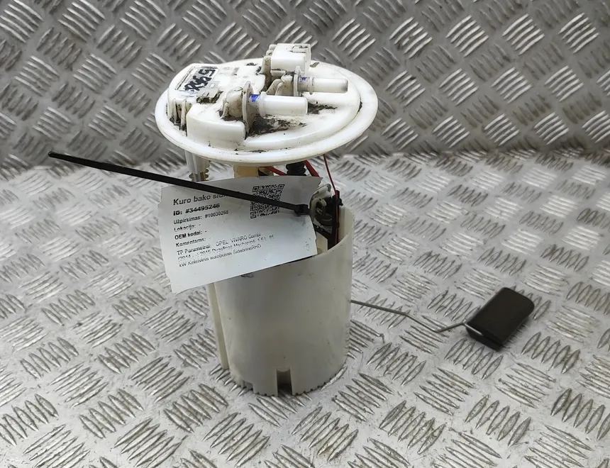OPEL Vivaro B (2014-2019) In Tank Fuel Pump 0580203152,72021036R 34495246