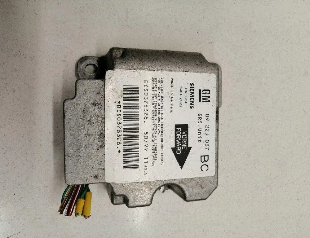 OPEL Vectra B (1995-1999) SRS Control Unit 09229037 17129056