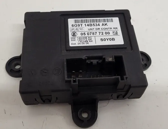 FORD S-Max 1 generation (2006-2015) Rear Right Door Control Unit 6G9T14B534AK 27904781