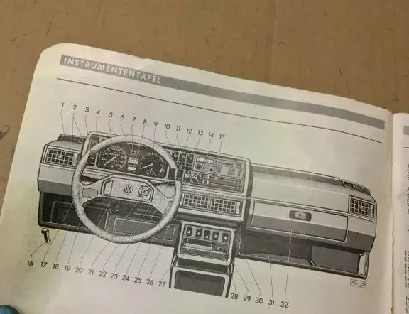 VOLKSWAGEN Jetta 2 generation (1984-1992) Книга обслуживания 34323742